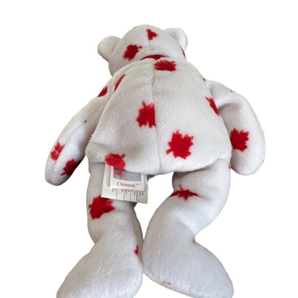 TY Beanie Baby CHINOOK the Bear Great Used Condition Two Toosh Tags No Hang Tag - Picture 5 of 9